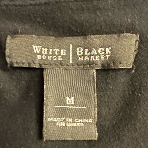 White House Black Market Black Dolman Sleeve Blouse - Picture 6 of 7